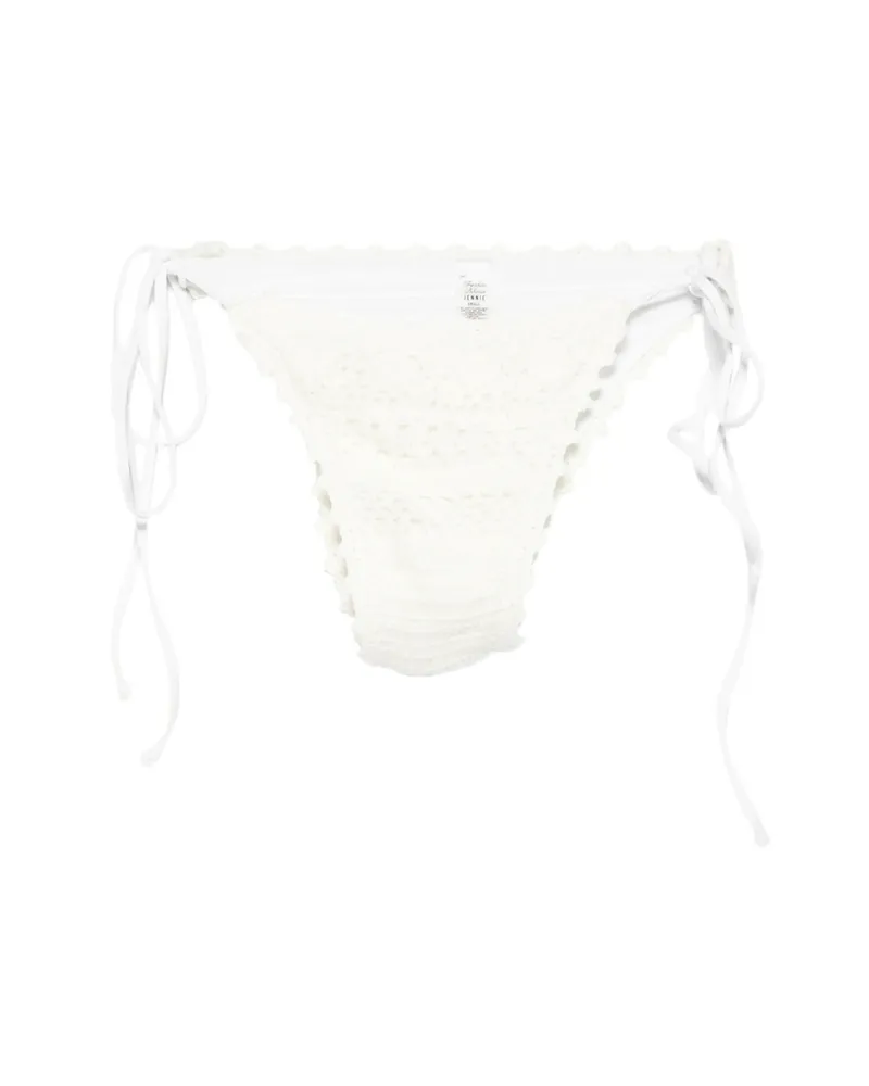Frankies Bikinis X Jennie Mackenzie Crochet Bikini Bottoms Neutrals