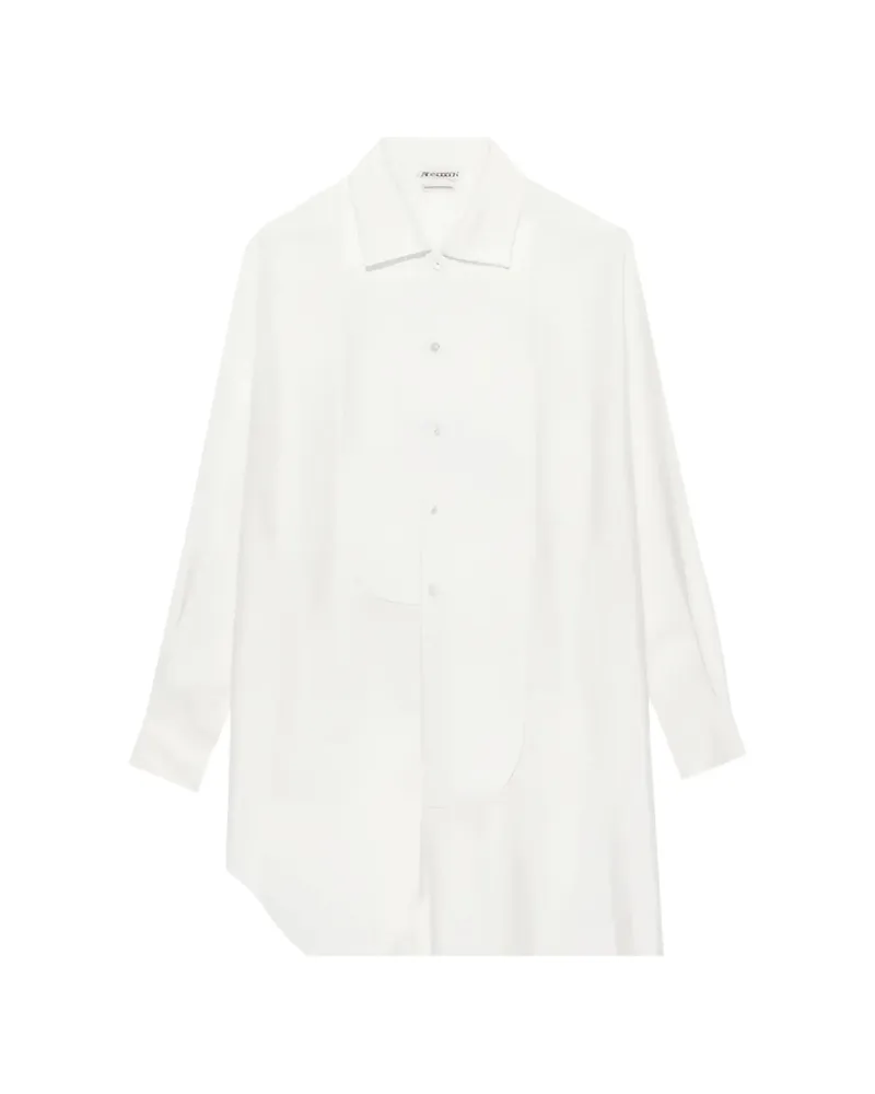 J.W.Anderson Asymmetric Midi Shirt Dress White