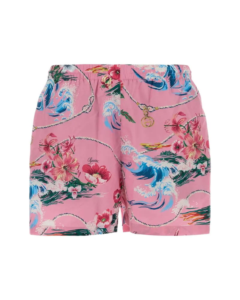 Gucci Floral-print Swimming Shorts Pink
