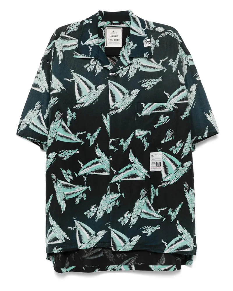 MIHARAYASUHIRO Printed Shirt Black