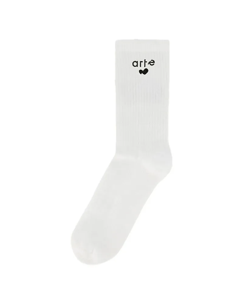 Arte Antwerp Heart Logo Socks White