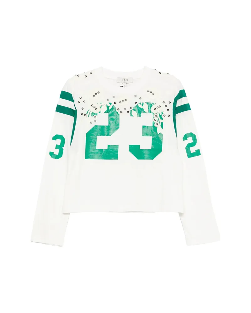 Sea Georgie Embellished T-shirt White