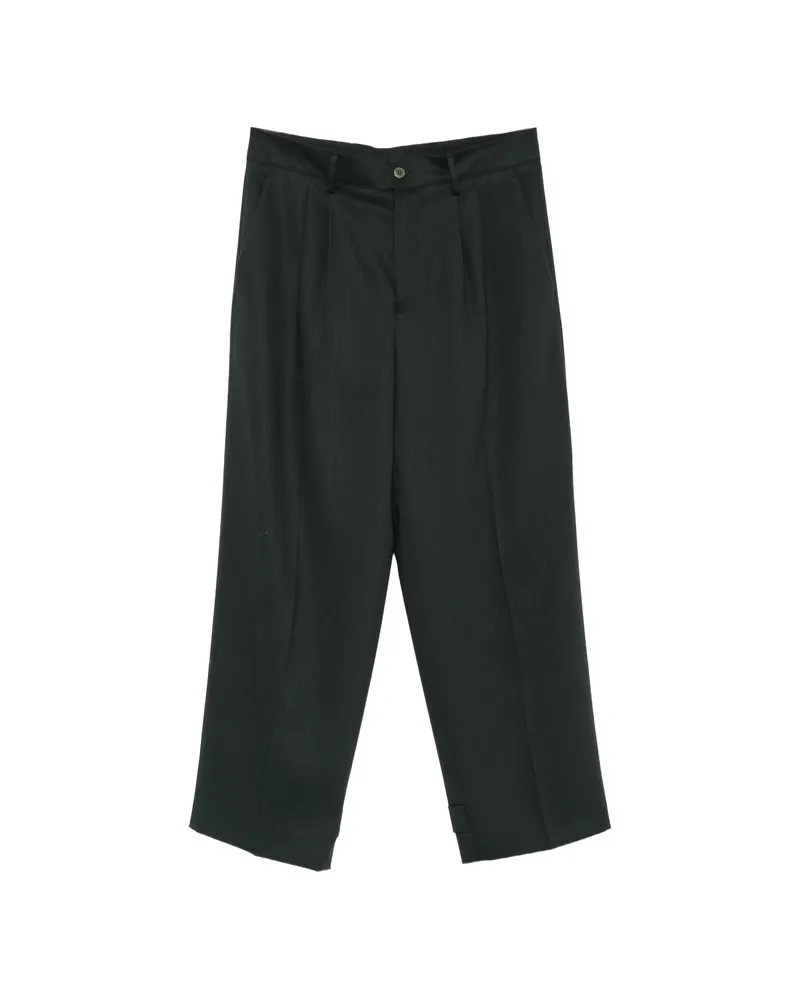 Costumein Pleated Button-cuff Trousers Green