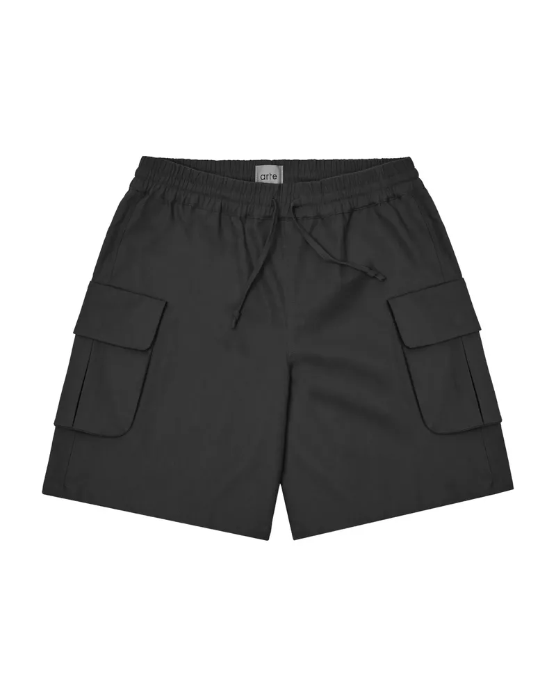 Arte Antwerp Pocket Drawstring-fastening Shorts Black
