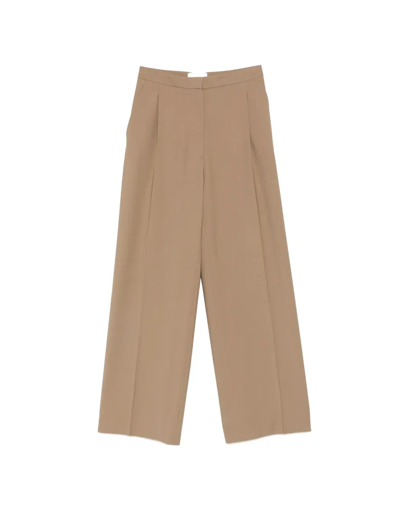 LARDINI Pleated Trousers Neutrals