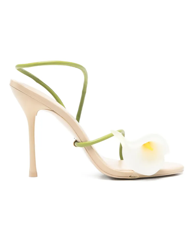 Cult Gaia 110mm Cassidy Stiletto Sandals Green