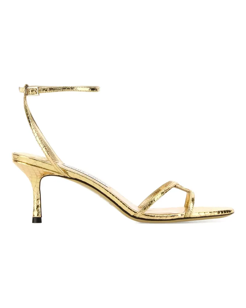 Jimmy Choo 65mm Leo Sandals Gold