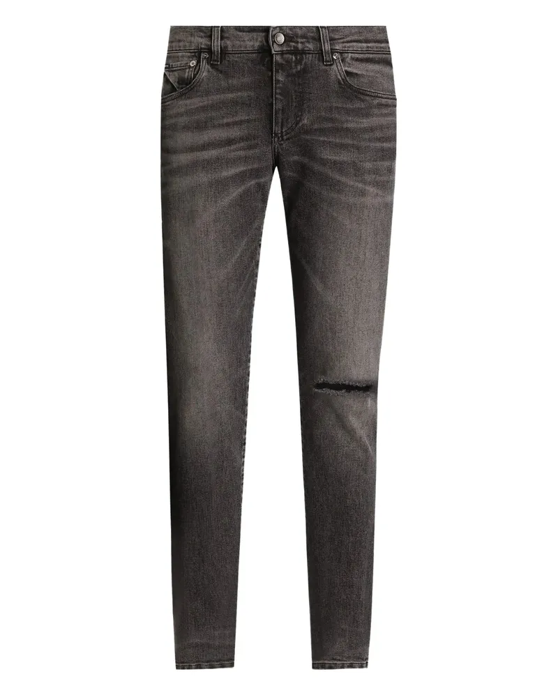 Dolce & Gabbana Ripped-details Jeans Grey