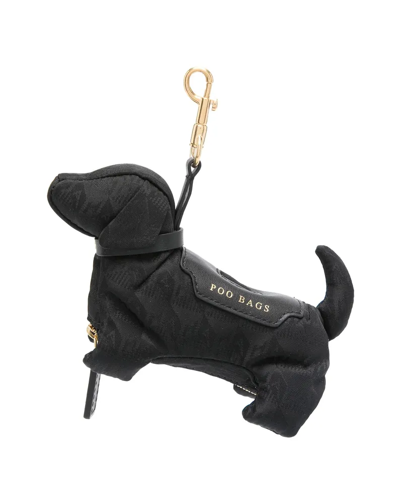 Anya Hindmarch Dog Poo Bag Keychain Black