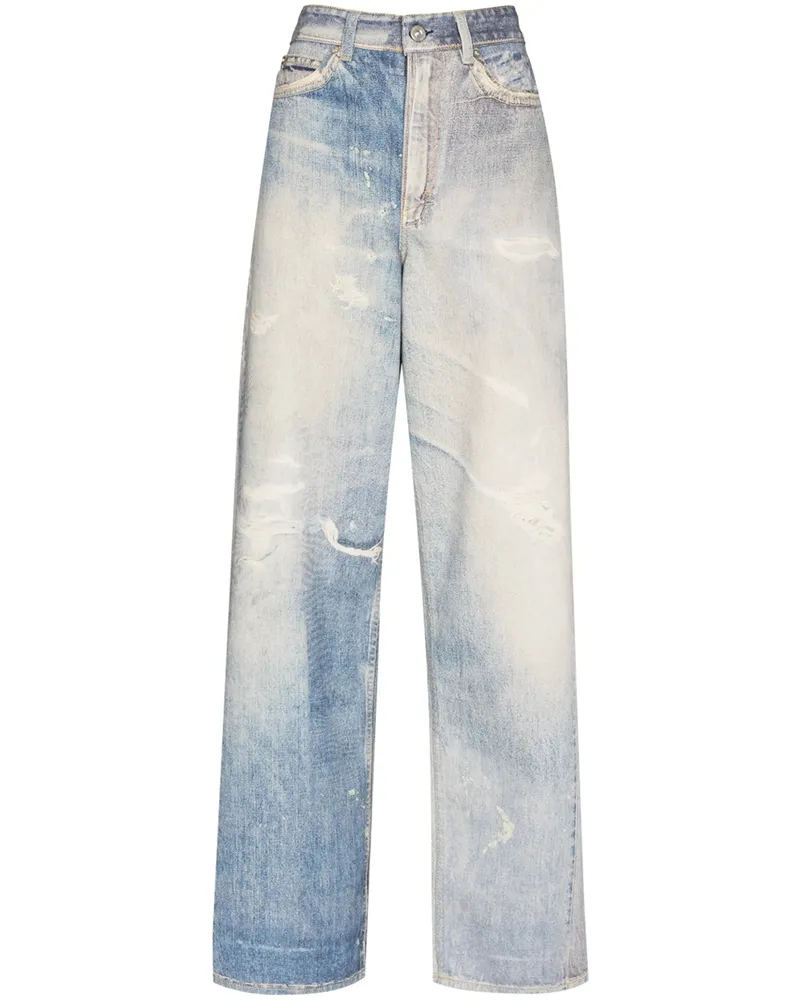 Our Legacy Distressed-effect Jeans Blue