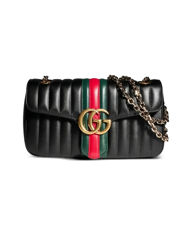 Gucci Medium Jetset GG Marmont Shoulder Bag Black