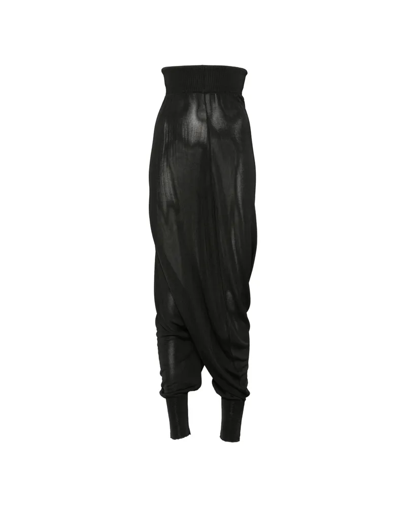 Paloma Wool Fine-knit Drop-crotch Trousers Black