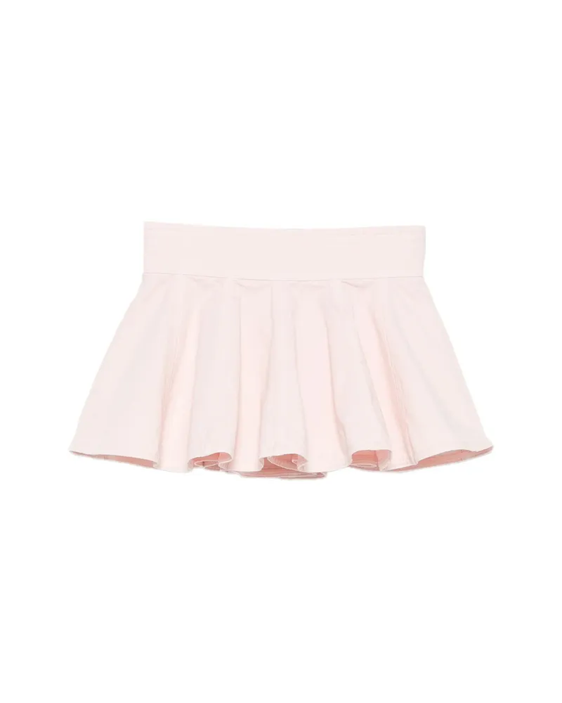 Alaïa Denim Peplum Belt Pink