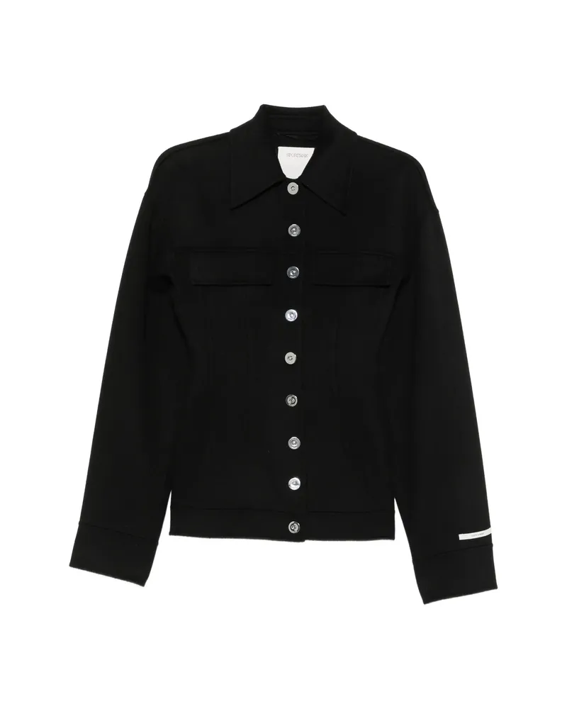 SPORTMAX Buttoned Jacket Black