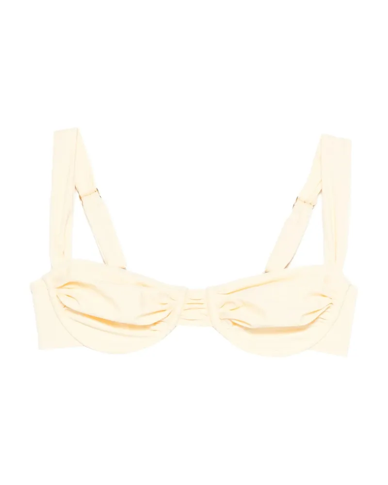 Faithfull The Brand Sol Bikini Top Yellow