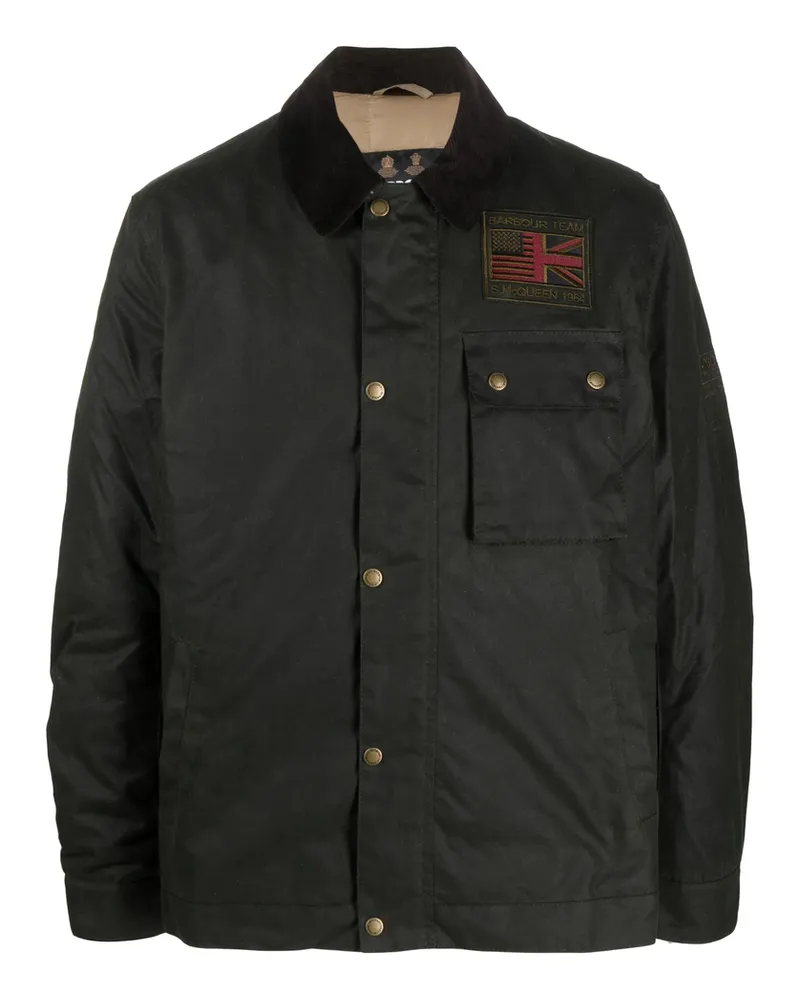 Barbour B. Intl Steve McQueen Wax Jacket Green
