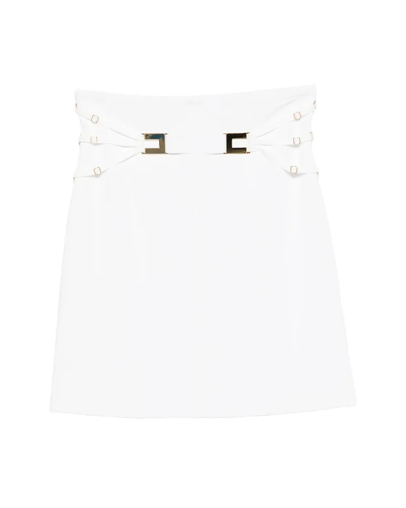 Elisabetta Franchi High-waisted Mini Skirt White