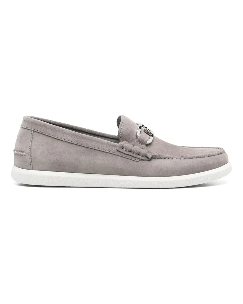 Fendi O'Lock Loafers Grey