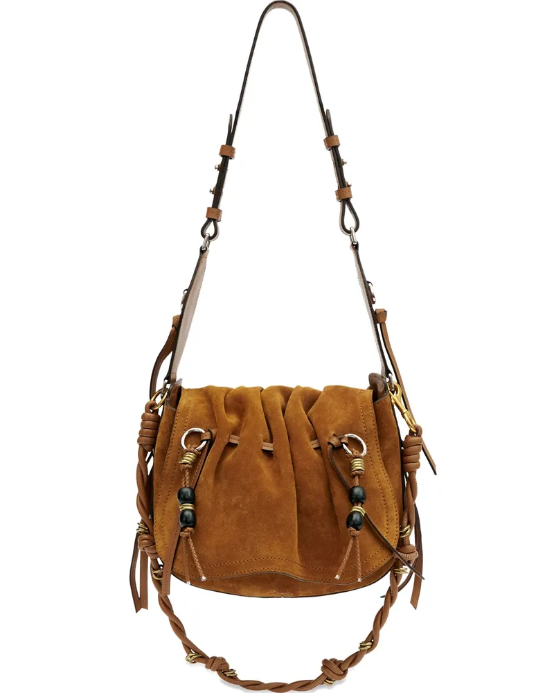 Isabel Marant Braided Bolton Shoulder Bag Brown