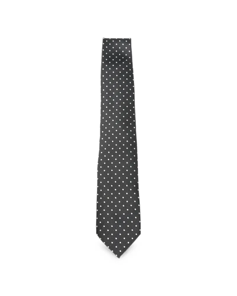 Tom Ford Polka-dot Tie Grey
