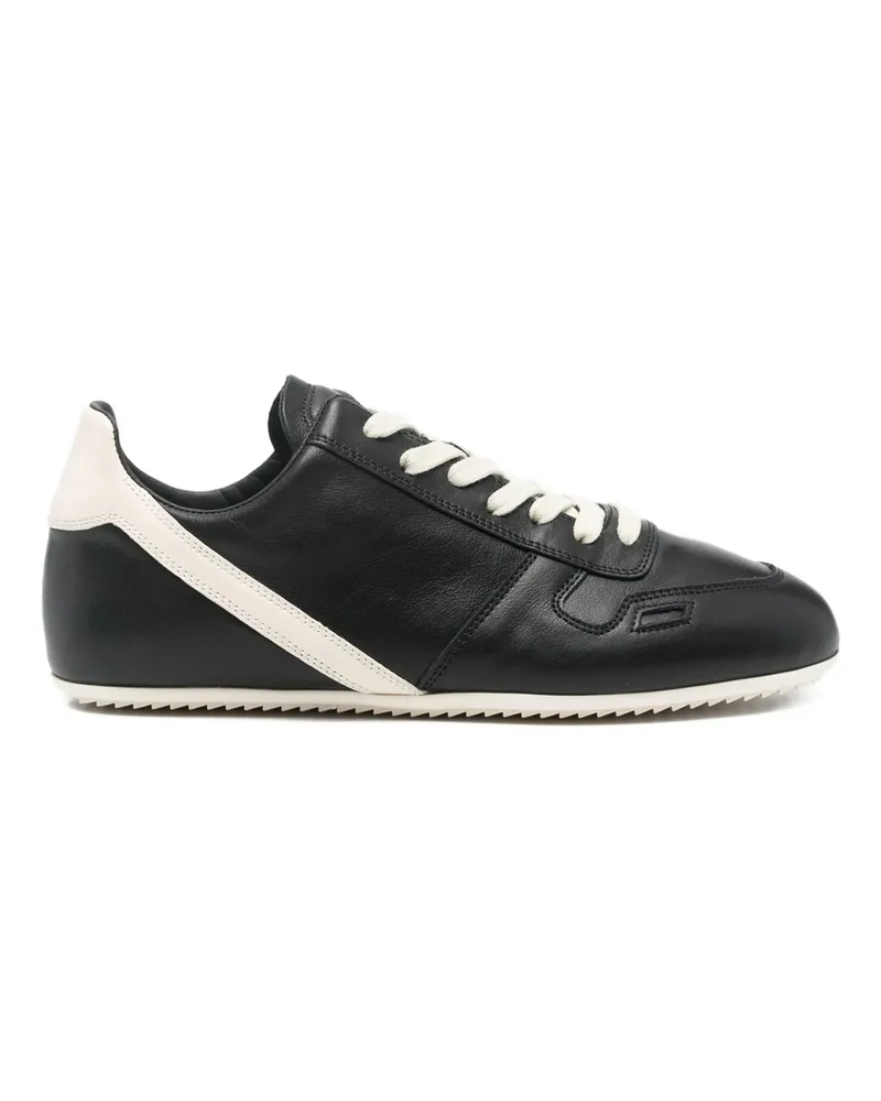 Rick Owens Leather Sneakers Black