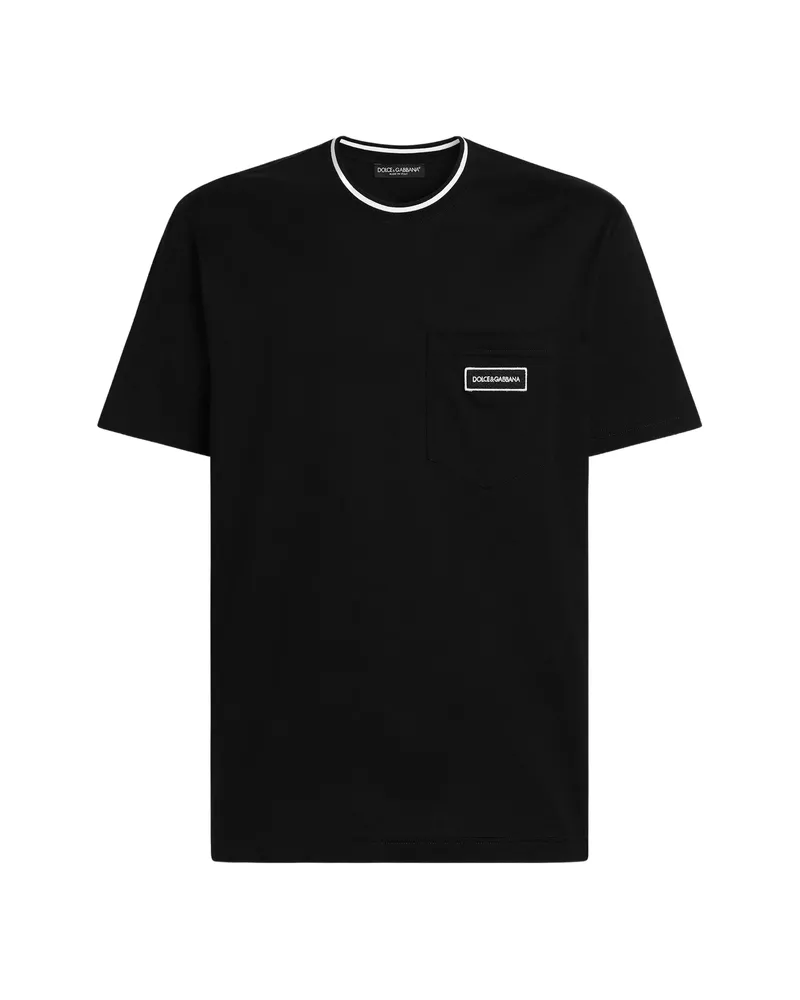 Dolce & Gabbana Cotton T-shirt With Logo Black