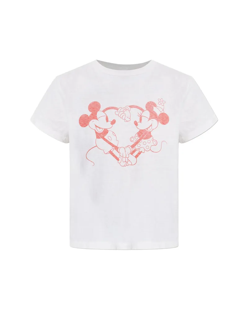 RE/DONE Heart-print T-shirt White