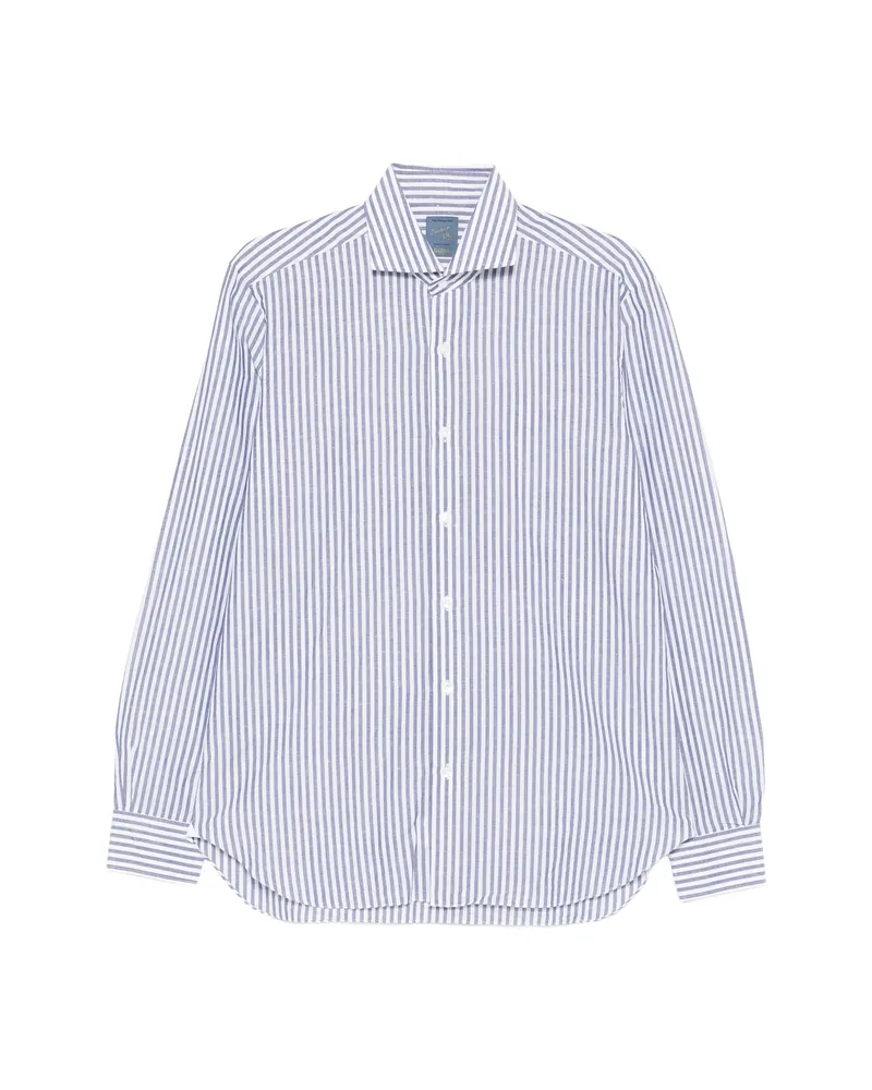 BARBA Striped Shirt Blue
