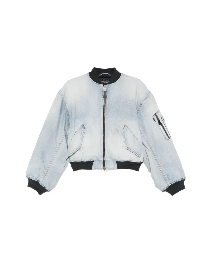 Balenciaga Zip Bomber Jacket Blue