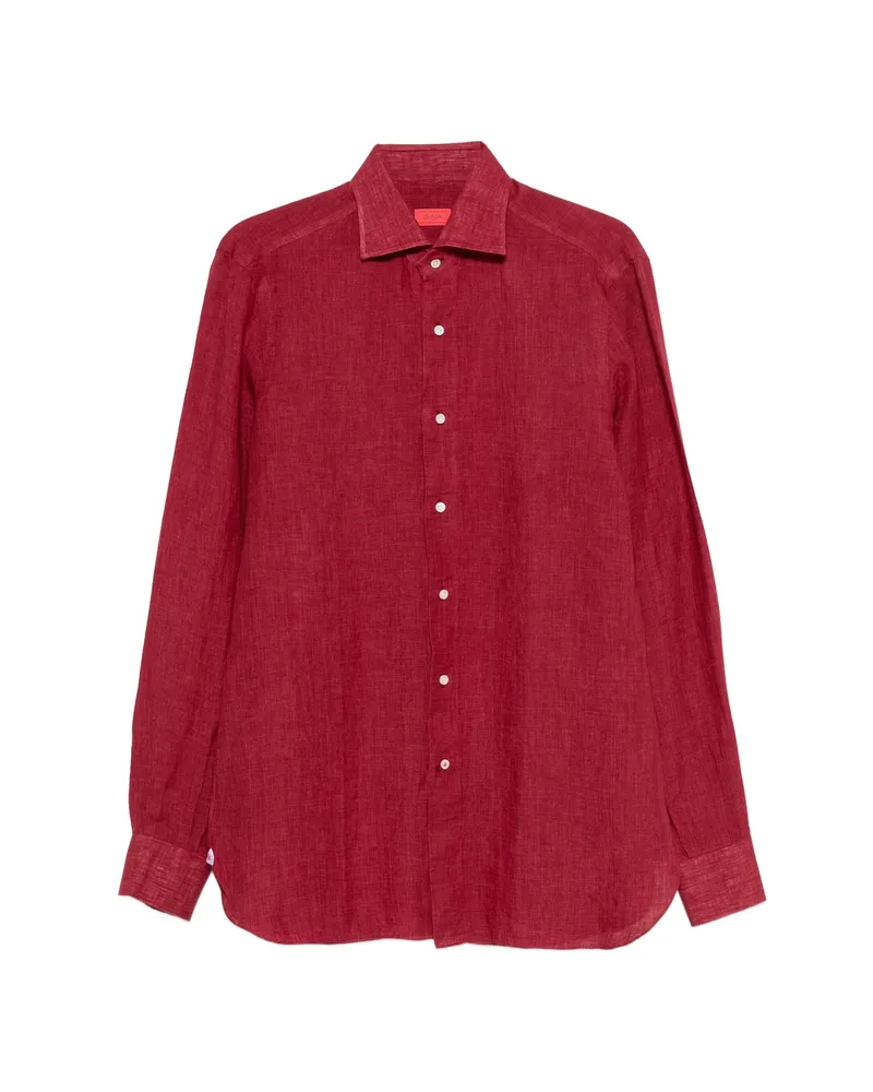 Isaia Buttoned Shirt Red