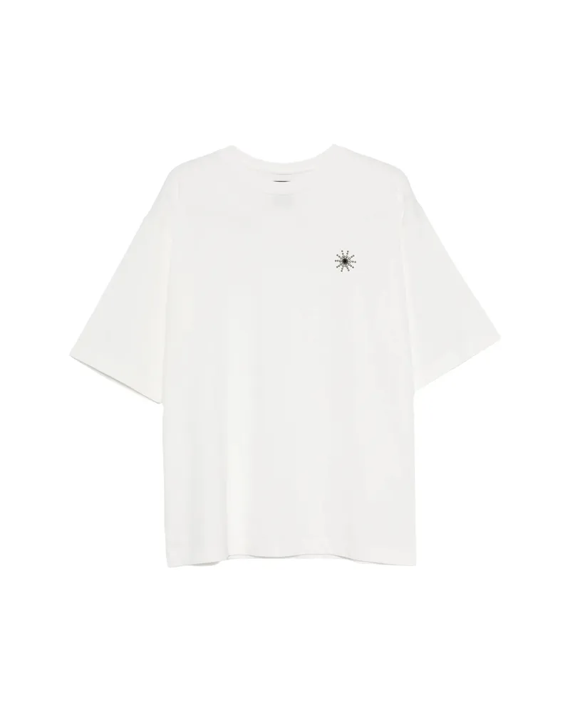 HTC Hollywood Trading Company Studded-embellishment T-shirt White