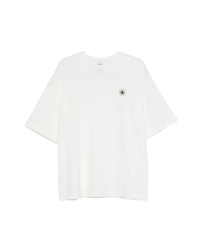 HTC Hollywood Trading Company Studded-embellishment T-shirt White