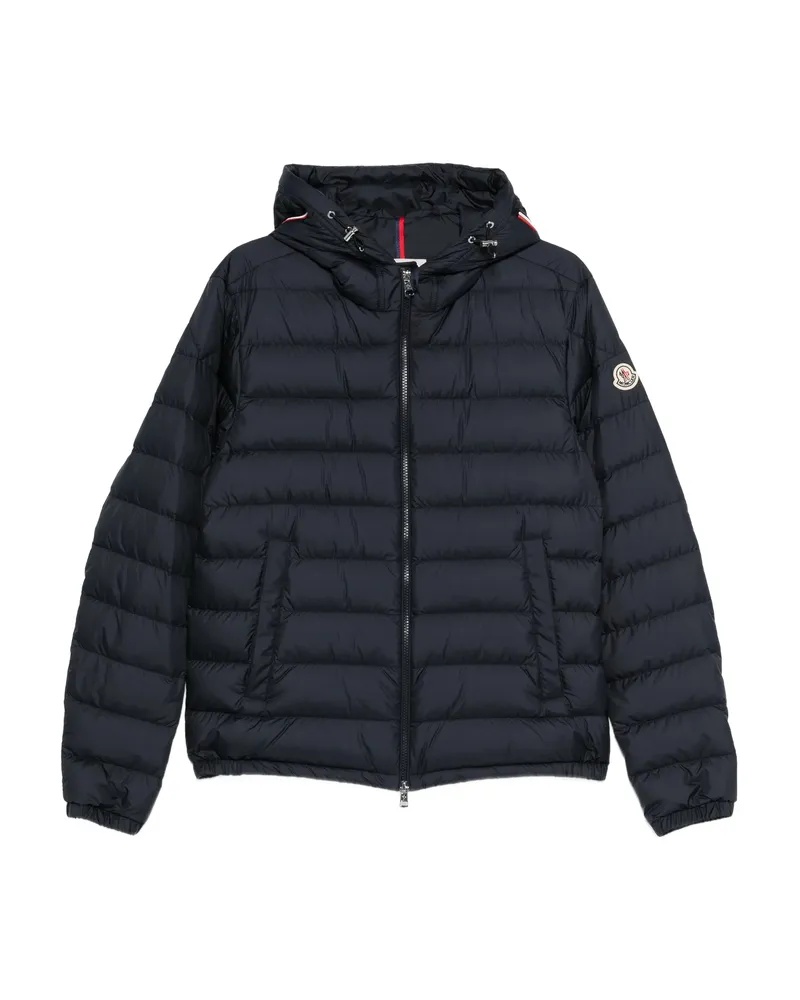 Moncler Hooded Quilted Jacket Black