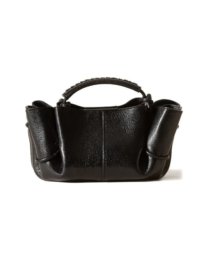 HEREU Mini Arta Braided Crossbody Bag Black