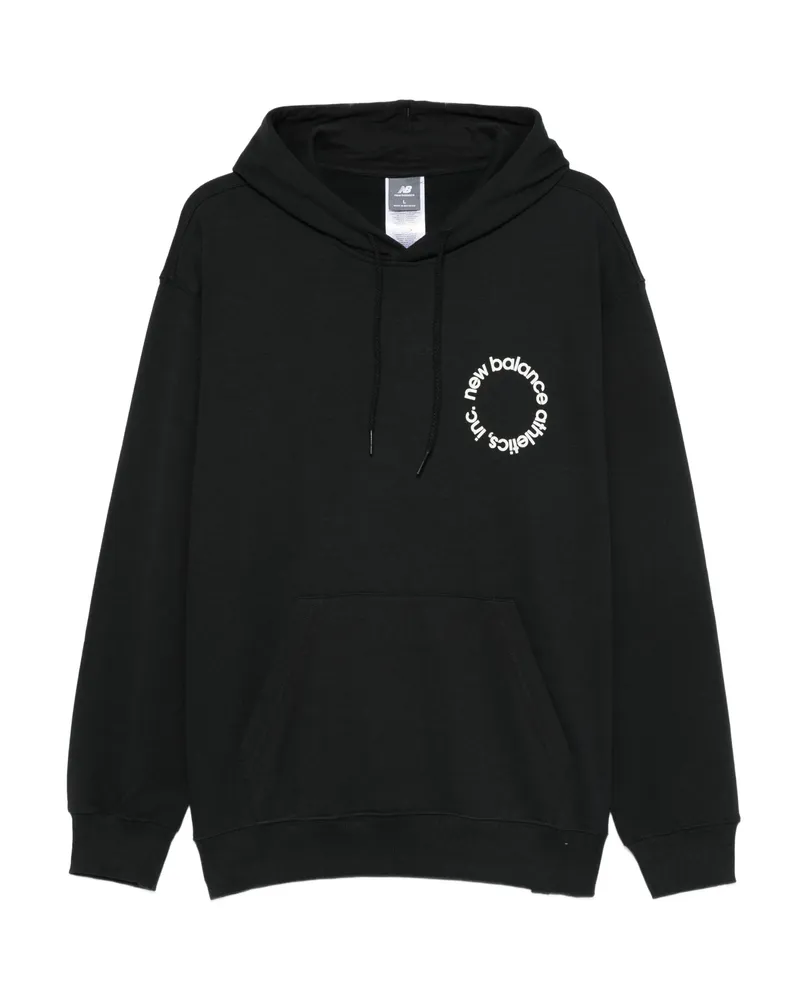 New Balance Circular-logo Hoodie Black