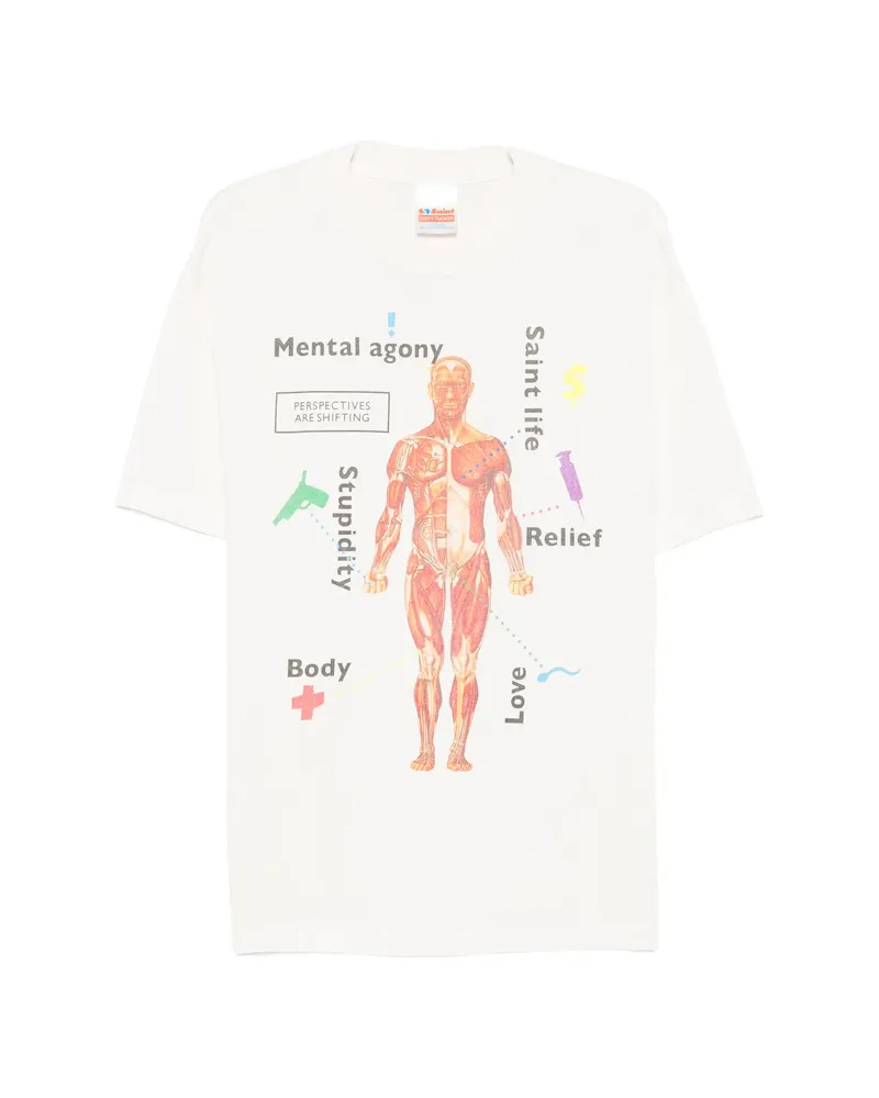 SAINT MXXXXXX Graphic-print T-shirt White