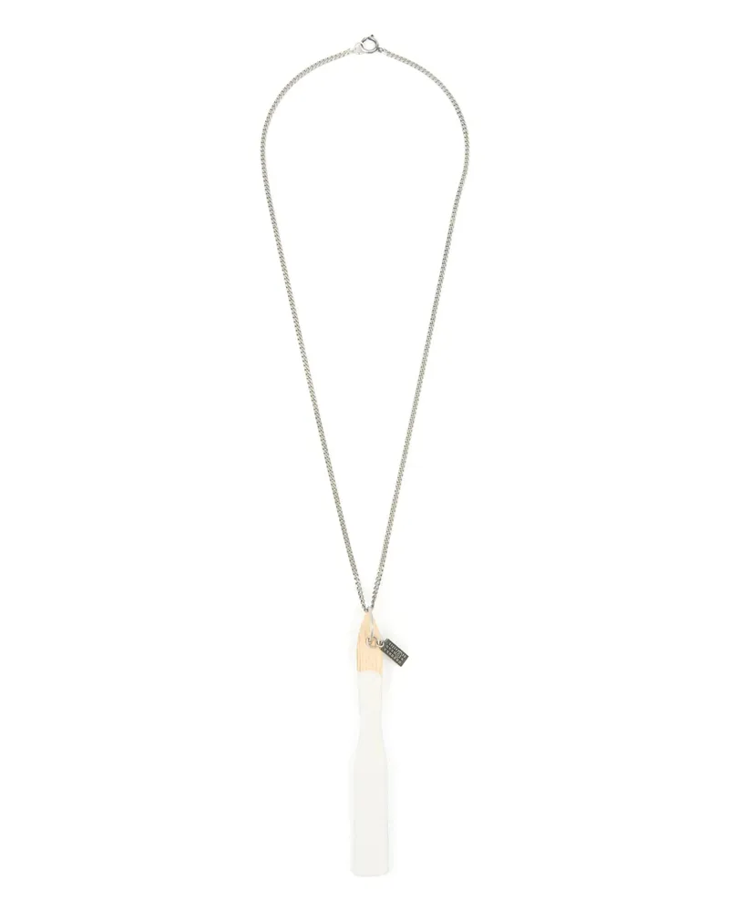 Maison Margiela Numeric-signature Necklace White