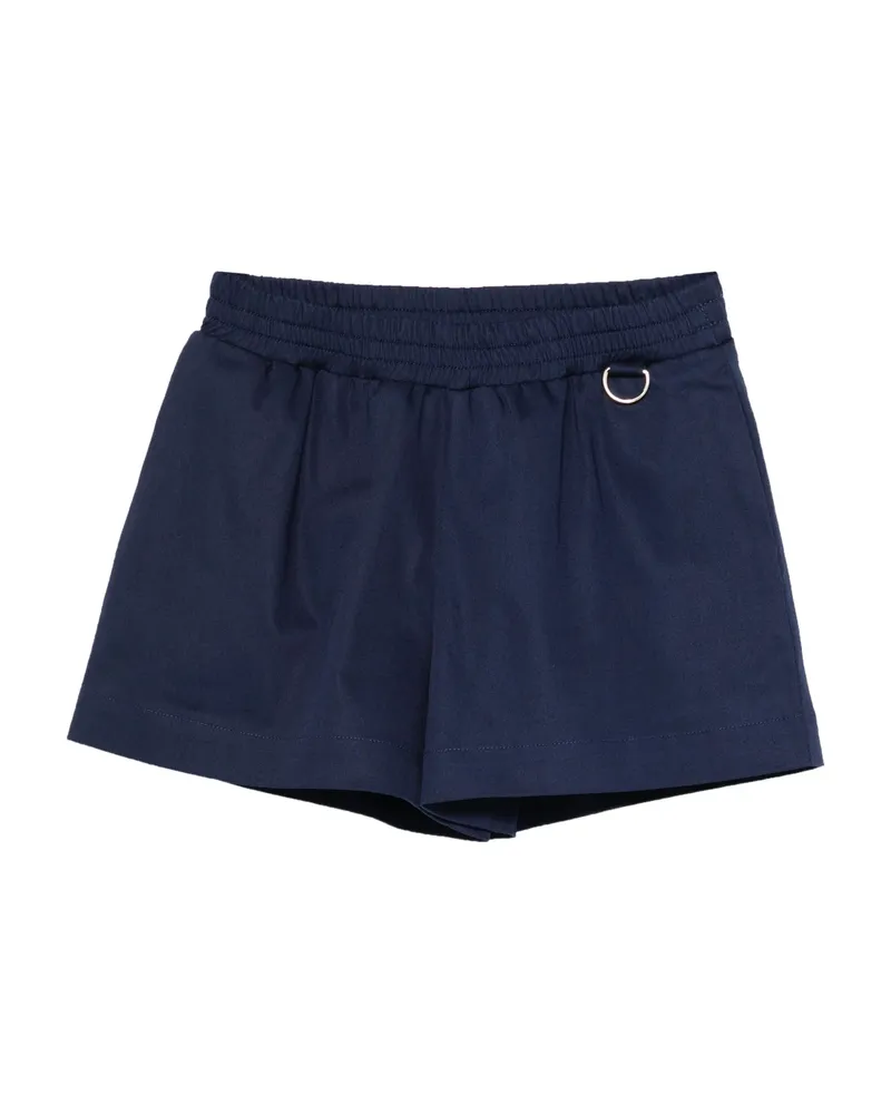 Fendi Ring-detail Shorts Blue