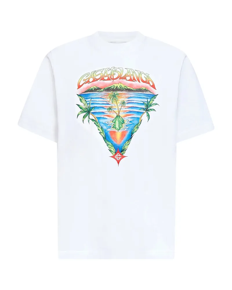 Casablanca Paris Innocence Triangle T-shirt White