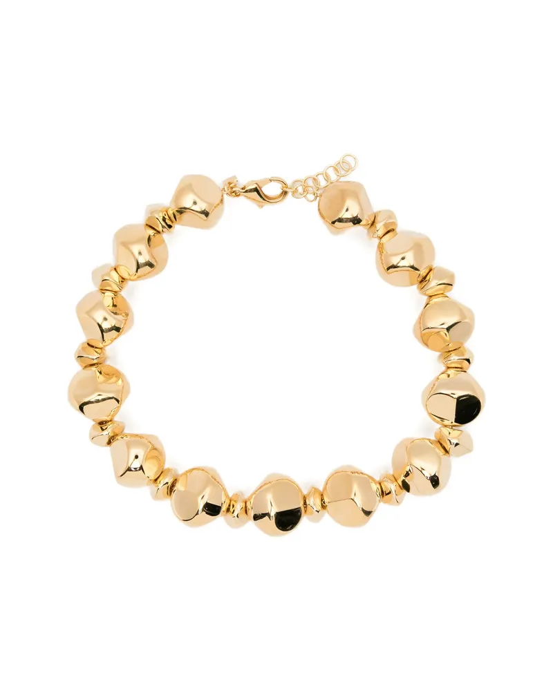 Federica Tosi Mix Stone Lace Necklace Gold