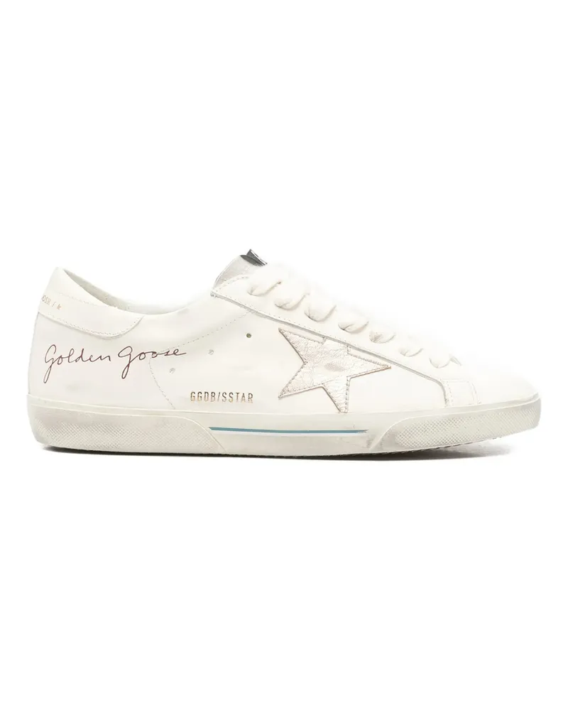 Golden Goose Super-star Leather Sneakers Neutrals