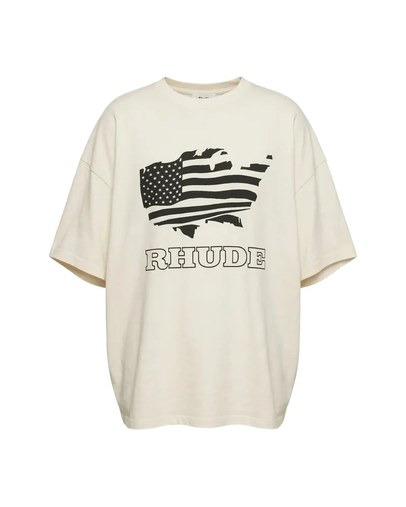 RHUDE Rhude Banner Tee Vintage Black /White Neutrals