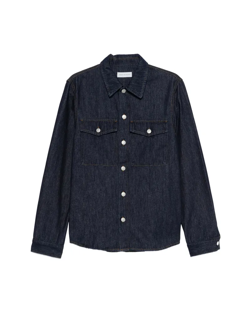 Dries van Noten Buttoned Denim Shirt Blue