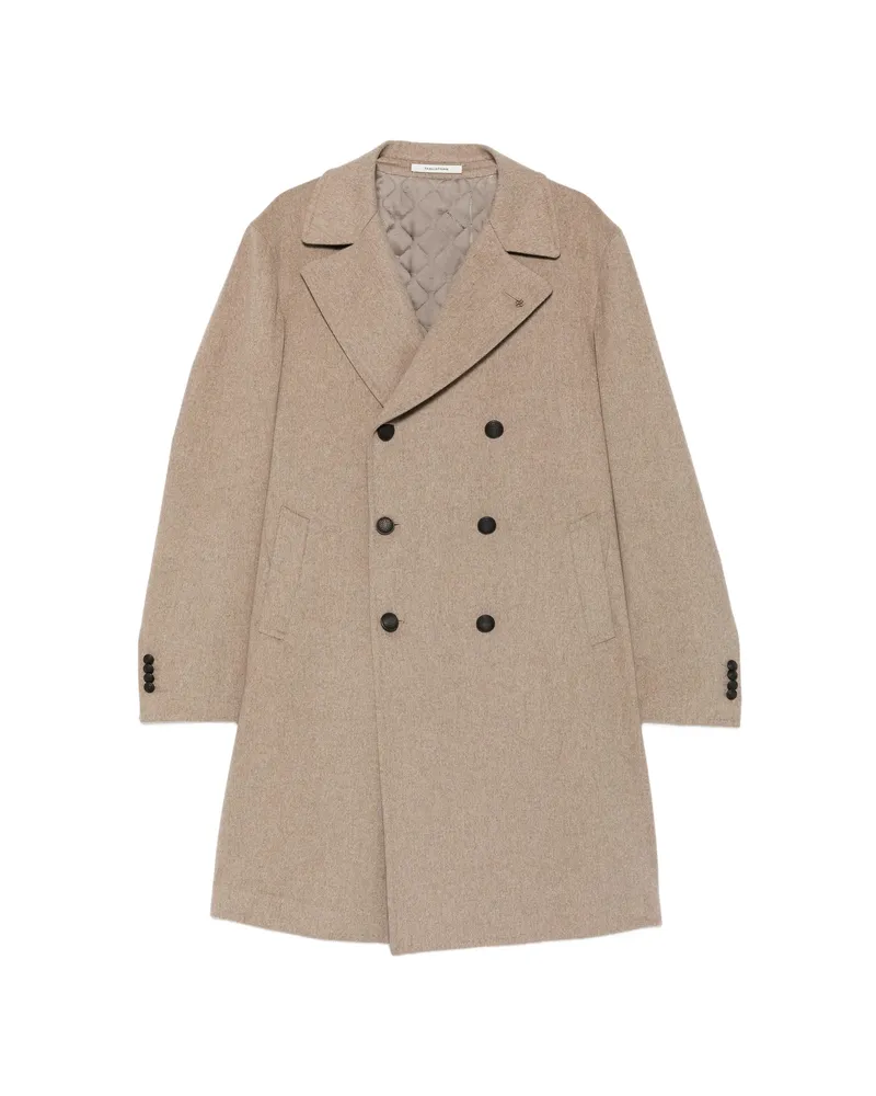 Tagliatore Double-breasted Coat Neutrals