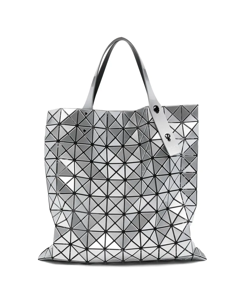 Issey Miyake Geometric Tote Bag Silver