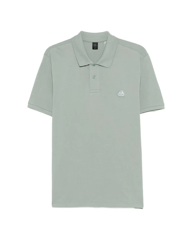 Moose Knuckles Everett Logo Polo Shirt Green