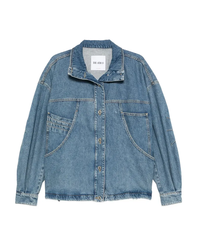 ATTICO Pocket Collared Jacket Blue