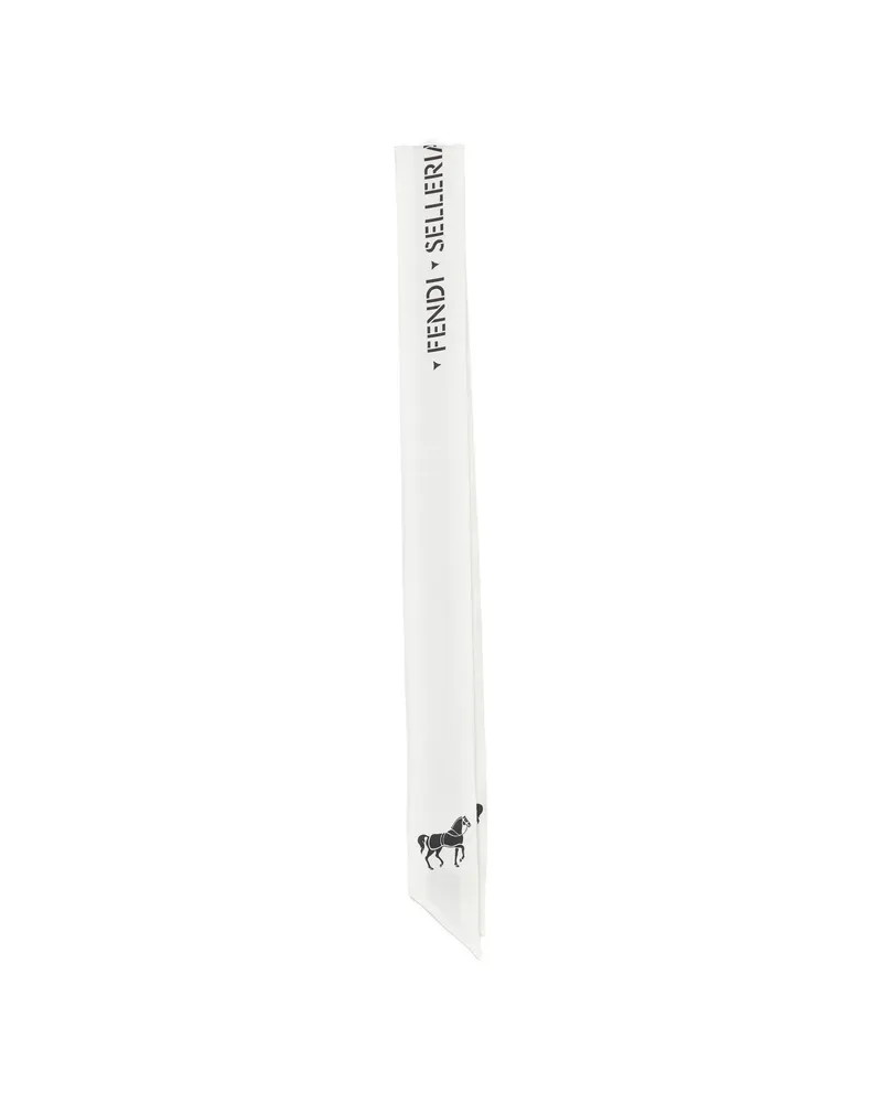 Fendi Selleria Horse-print Neckerchief Neutrals