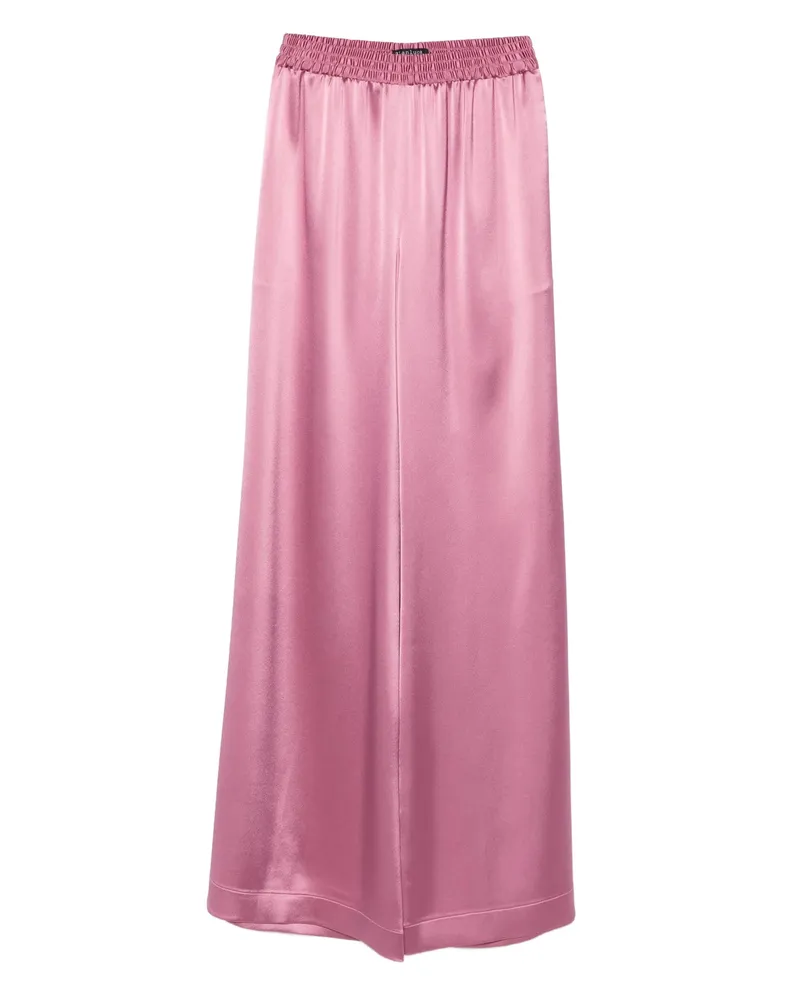 Gianluca Capannolo Elastic-waist Satin Trousers Pink