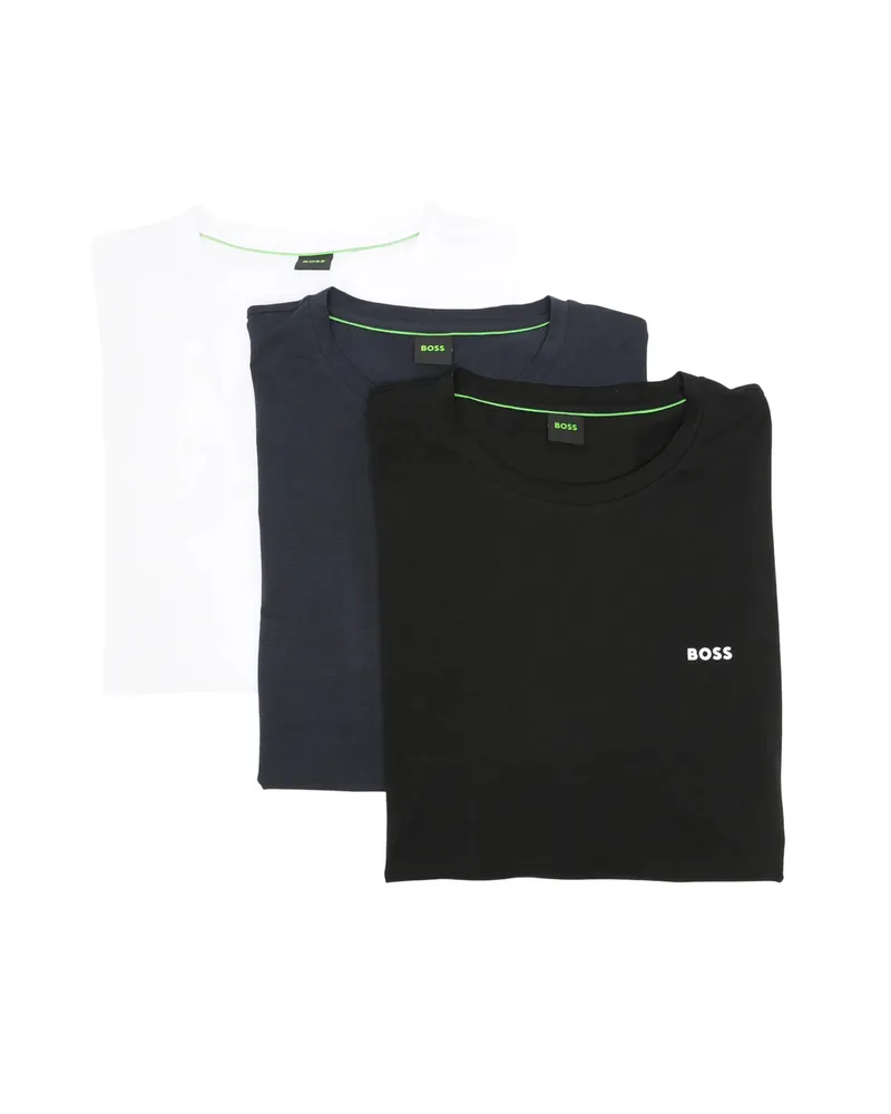 HUGO BOSS Logo-print T-shirt (set Of Three White